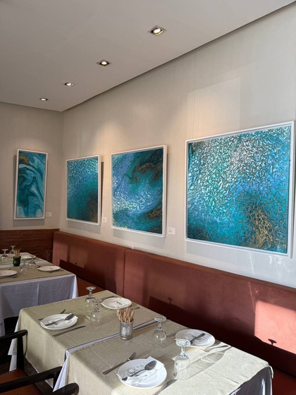 Waves of Being — gallery installation